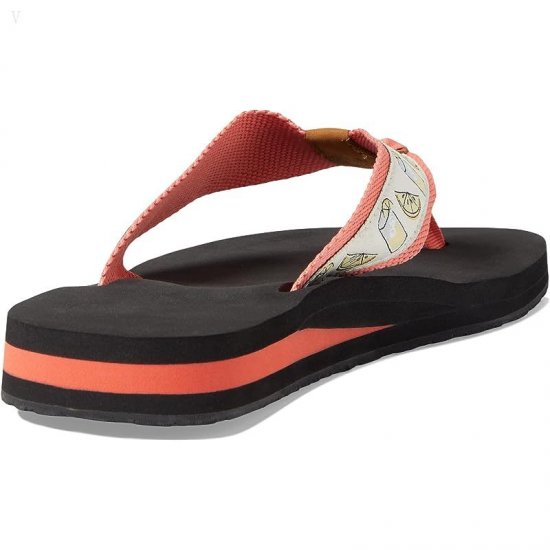 L.L.Bean Classic Maine Isle Flip-Flop 3 Motif Ember/Lemonade ID-mfCOWBTh
