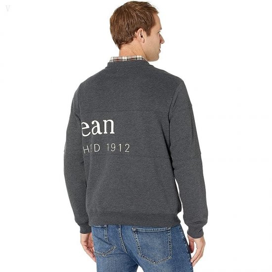 L.L.Bean 1912 Sweatshirt Crew Neck Graphic Regular Charcoal Heather ID-YPcB3dHx