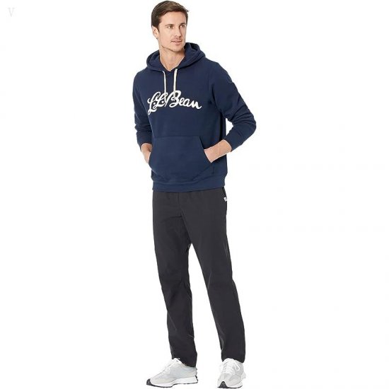 L.L.Bean 1912 Sweatshirt Hooded Logo Classic Navy ID-9XAifgZg
