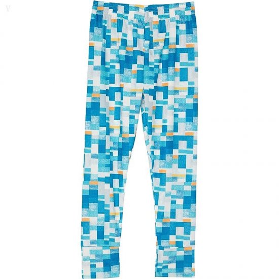 L.L.Bean Wicked Warm Midweight Underwear Bottoms Print (Little Kids) Astral Blue Geo ID-310IuLnH