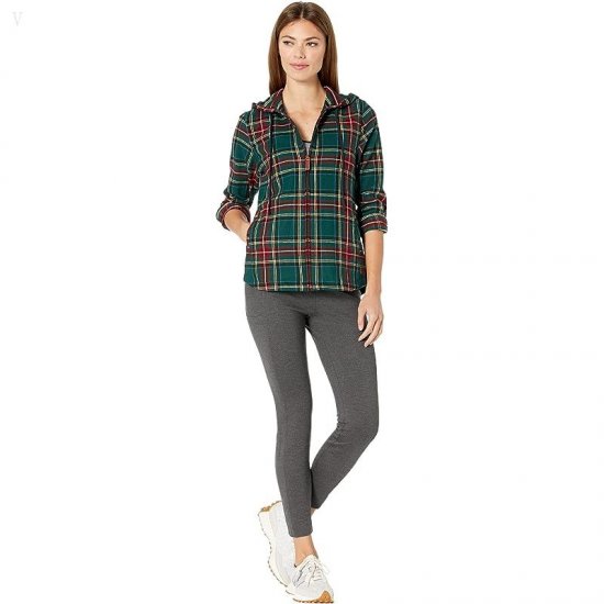 L.L.Bean Scotch Plaid Flannel Relaxed Fit Hoodie Princess Mary ID-9SXnWyKd