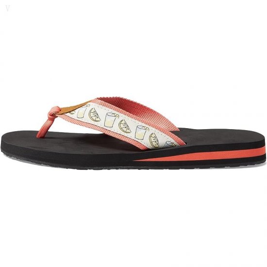 L.L.Bean Classic Maine Isle Flip-Flop 3 Motif Ember/Lemonade ID-mfCOWBTh