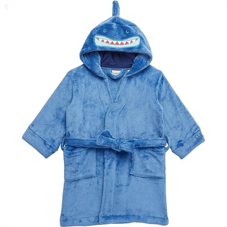 L.L.Bean Cozy Animal Robe (Big Kids) Bright Blue ID-xy9SHVEE - Click Image to Close