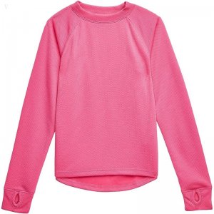 L.L.Bean Wicked Warm Midweight Underwear Top (Big Kids) Pink Berry ID-d6rKWjA3