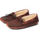 L.L.Bean Bison Double Sole Slipper Shearling Lined Raisin ID-vUkUt1mc