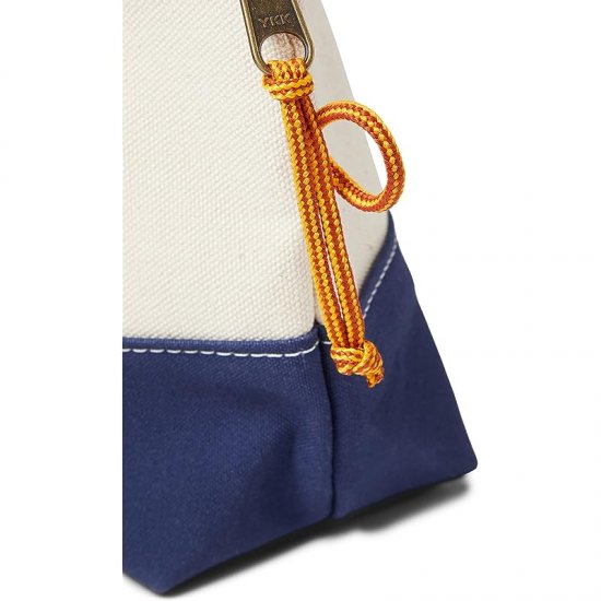 L.L.Bean Maine Canvas Zip Pouches Blue ID-xsasJDOx