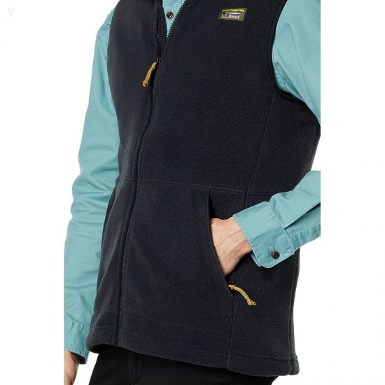 L.L.Bean Mountain Classic Fleece Vest Tall Black ID-XPwcTGUJ