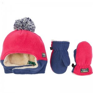 L.L.Bean Mountain Classic Fleece Hat and Mitten Set (Infant/Toddler) Hollyberry ID-yF6hwB8e