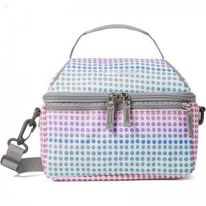 L.L.Bean Flip Top Lunch Box III Print Rainbow Dots ID-sSPEueCV