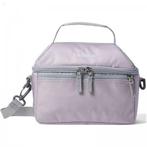 L.L.Bean Flip Top Lunch Box III Vintage Lavender ID-9I1Cgegx