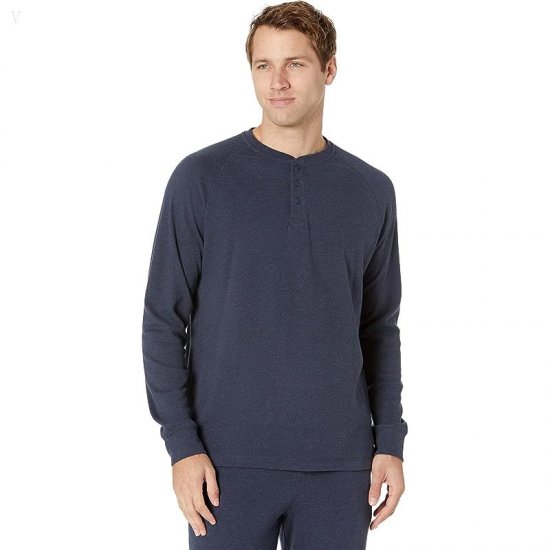 L.L.Bean Organic Cotton Pajamas Regular Navy Heather ID-pmhR5wYu