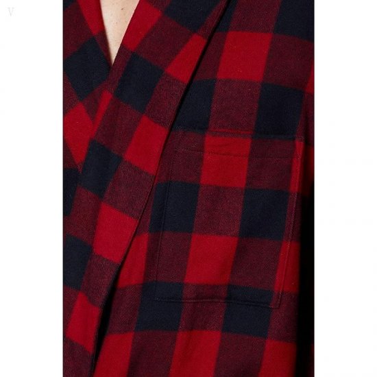 L.L.Bean Scotch Plaid Flannel Robe Regular Rob Roy Tartan ID-39wCEdWW