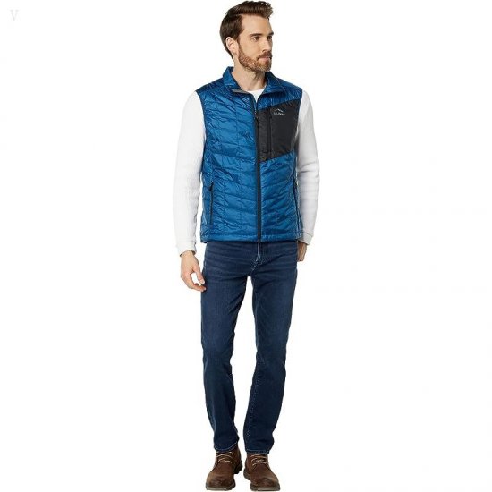 L.L.Bean Primaloft Packaway Vest Regular Dark Marine Blue/Black ID-9m5hw9ed