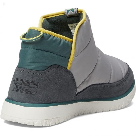 L.L.Bean Mountain Classic Quilted Ankle Boot Iron/Frost Gray ID-ylWQKFI2