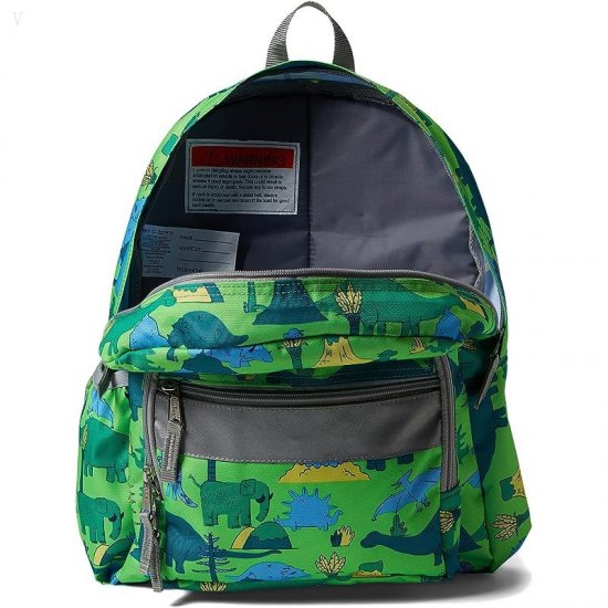 L.L.Bean Kids Junior Backpack Print Kelly Green Dino ID-HYVSd4Fv