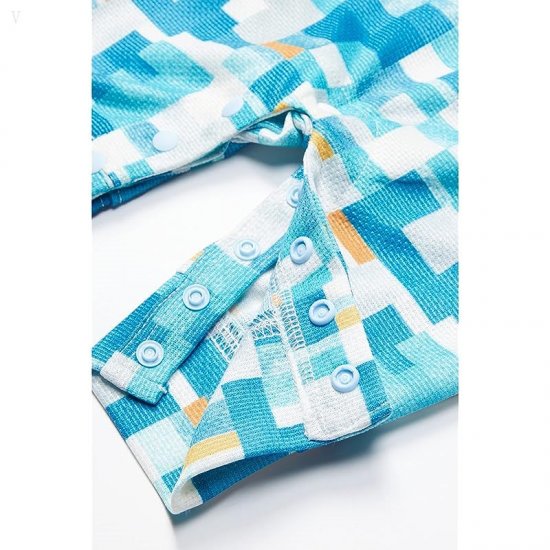 L.L.Bean Wicked Warm Underwear One-Piece Print (Infant) Astral Blue Geo ID-dlGpTQZz