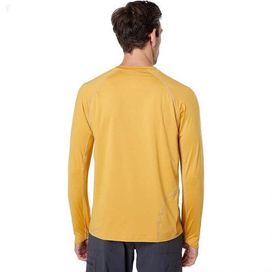 L.L.Bean Swift River Cooling Rashguard Regular Warm Gold ID-CPYNjNBm