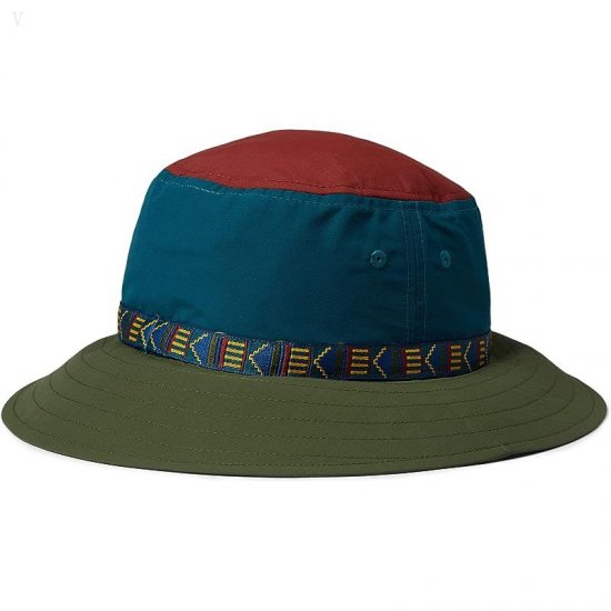 L.L.Bean Mountain Classic Bucket Hat Color-Block Spruce ID-CfSbuaLB
