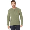 L.L.Bean BeanBuilt Waffle Henley Deep Olive ID-WNdzE5fo