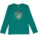 L.L.Bean Everyday Sun Smart Long Sleeve Tee (Big Kids) Warm Teal National Parks ID-sX0fwa4E