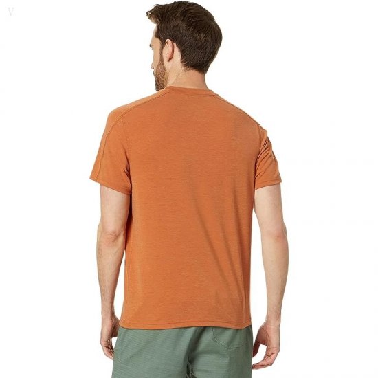 L.L.Bean Everyday SunSmart Tee Short Sleeve Graphic Adobe Stripe ID-Z3LwKWHY