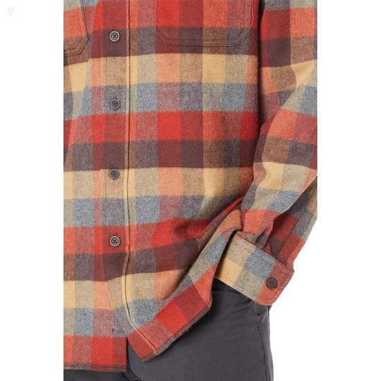 L.L.Bean Chamois Shirt Plaid Regular Apple Cinnamon ID-ekM8Ky4s
