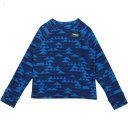 L.L.Bean Fitness Fleece Long Sleeve Tee Print (Little Kids) Deep Sapphire/Mountain Print ID-Yei8mcuE