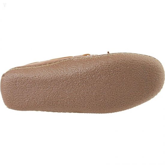 L.L.Bean Hand Sewn Slippers Flannel-Lined Acorn ID-vY7KhXtg