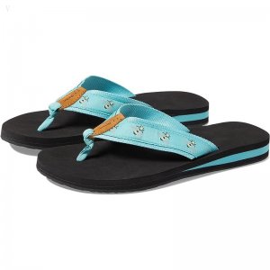 L.L.Bean Classic Maine Isle Flip-Flop 3 Motif Sea Aqua/Honeybees ID-NZslxZDw