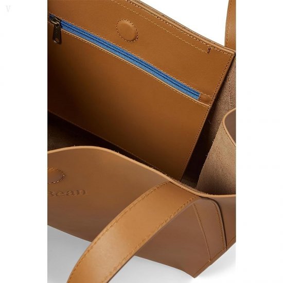 L.L.Bean Stonington Full Grain Leather Tote Bag Camel ID-eCYkUeBO