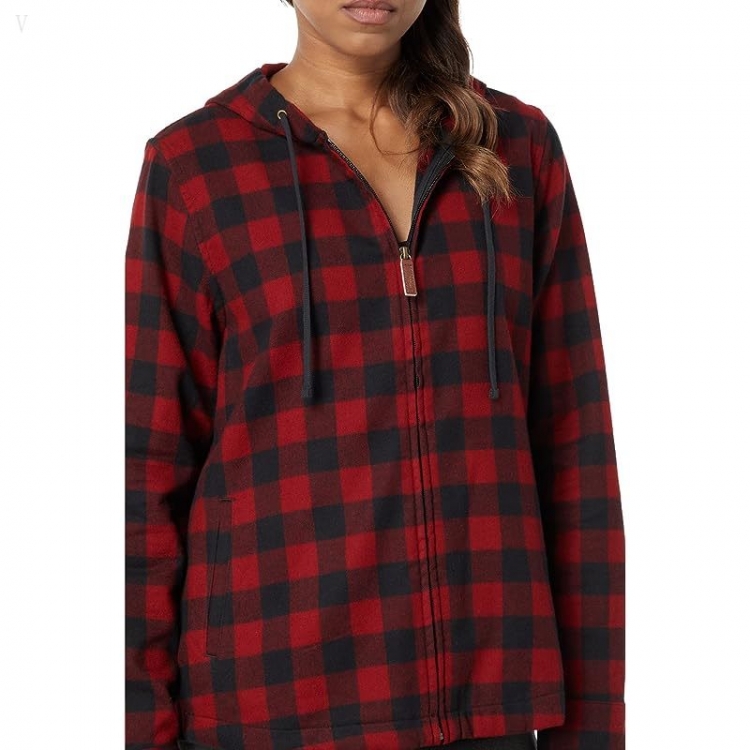 L.L.Bean Scotch Plaid Flannel Relaxed Fit Hoodie Rob Roy ID-udjQfBUw - Click Image to Close
