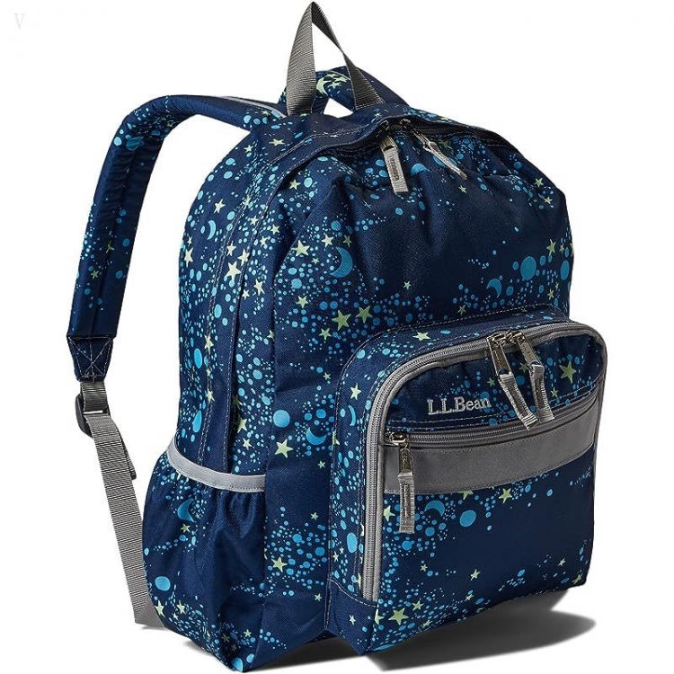 L.L.Bean Kids Original Backpack Print Nautical Navy Night Star ID-FqnqTW9G - Click Image to Close