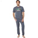 L.L.Bean Wicked Soft Knit Pajamas Short Sleeve Regular Gray Heather Katahdin ID-Vqw1QwoH