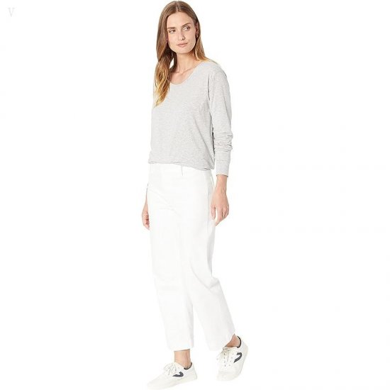 L.L.Bean Beyond Soft Long Sleeve Tee Light Gray Heather ID-6RNJM4bB