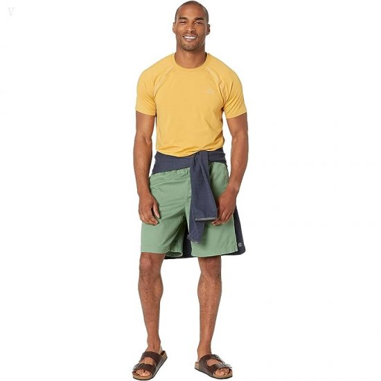 L.L.Bean Swift River Cooling Sun Shirt Short Sleeve Regular Warm Gold ID-k4xX21zR