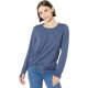 L.L.Bean Petite VentureSoft Twist Front Top Long Sleeve Carbon Navy Marl ID-hchGYsMU L.L.Bean Petite VentureSoft Twist Front Top Long Sleeve Carbon Navy Marl ID-hchGYsMU