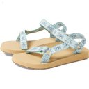 L.L.Bean Maine Isle Sara Fitz 4 Point Sandal Print Aqua Teal Lobster ID-qwZGnwhF