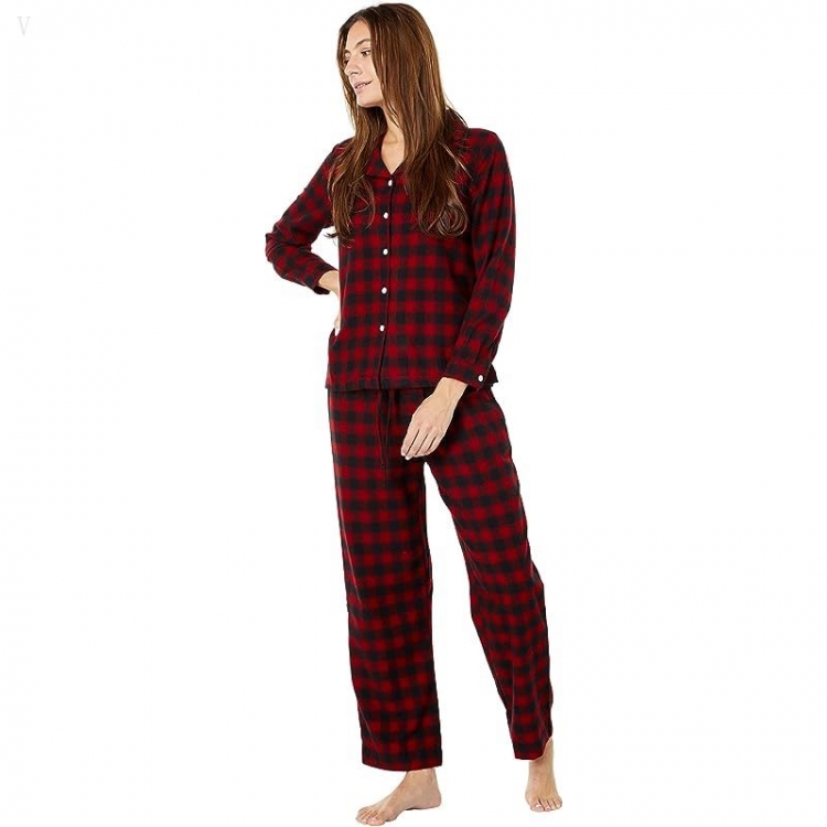 L.L.Bean Petite Scotch Plaid Flannel Pajamas Plaid Rob Roy ID-g7nmEgq7 - Click Image to Close
