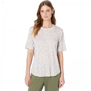 L.L.Bean Restore Sleep Top Print Lilac Mist Print ID-XpwXgfiD