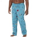 L.L.Bean Comfort Stretch Woven Sleep Pants - Tall Light Teal Buddy The Dog ID-5HSWRuCl