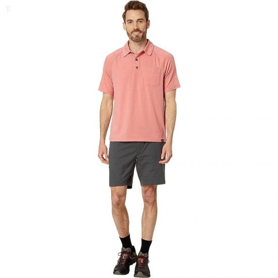 L.L.Bean Everyday SunSmart Polo Short Sleeve Mineral Red ID-98b1Dyf4
