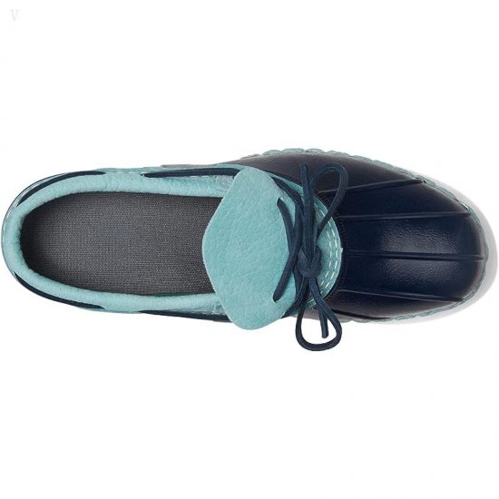 L.L.Bean Rubber Moc Smoky Blue/Bright Navy/Smoky Blue ID-Mr990p0p