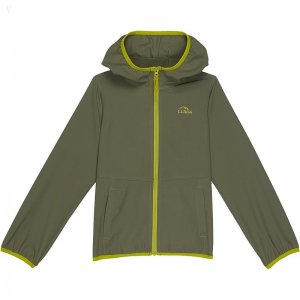 L.L.Bean No Fly Zone Jacket (Little Kids) Olive Gray ID-cb4HXlQp