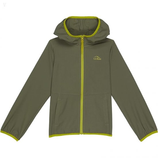 L.L.Bean No Fly Zone Jacket (Little Kids) Olive Gray ID-cb4HXlQp