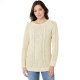 L.L.Bean Signature Cotton Fisherman Tunic Sweater Beige ID-rTIW9U6Z
