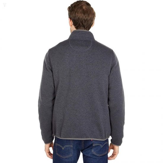 L.L.Bean Sweater Fleece Pullover Charcoal Gray Heather ID-B7VxUzQc