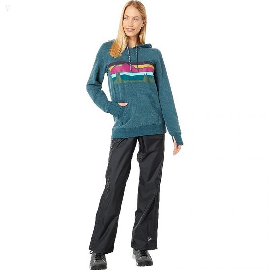 L.L.Bean Bean\'s Cozy Camp Hoodie Graphic Spruce Heather Colorbars ID-lqwgdWax