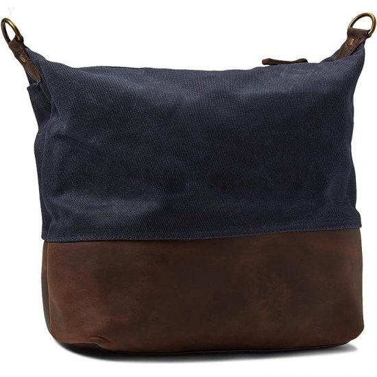 L.L.Bean Waxed Canvas Crossbody Classic Navy ID-LvP5RbR4