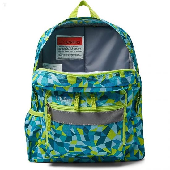 L.L.Bean Kids Original Backpack Print Citron Geo Prizm ID-PtKnlrDb