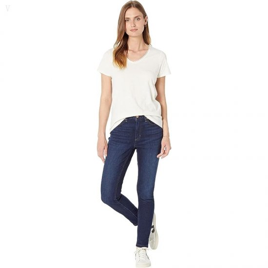 L.L.Bean BeanFlex High-Waist Ankle Jeans in Rinsed Rinsed ID-hzD5yrEv